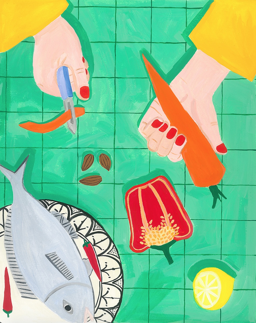 FOOD - Illustration by MYRIAM AU CITRON